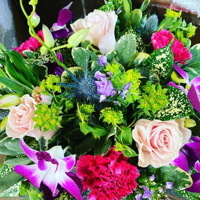 Garden Harmony Bouquet - A vibrant and diverse mix of colours and textures, this bouquet brings together the lively energy of a flourishing garden.