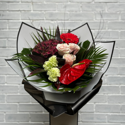 Love is the Drug - Hayes Florist Cheadle Flower Delivery - Vibrant red mix of flowers - a stunning way to say I love you. Available flower delivery in Cheadle and surrounding areas by Hayes Florist